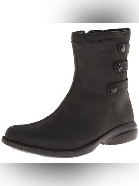 Merrell Zip Up Low Waterproof Sliproof  Black Women's Chelsea Bootie Size 8